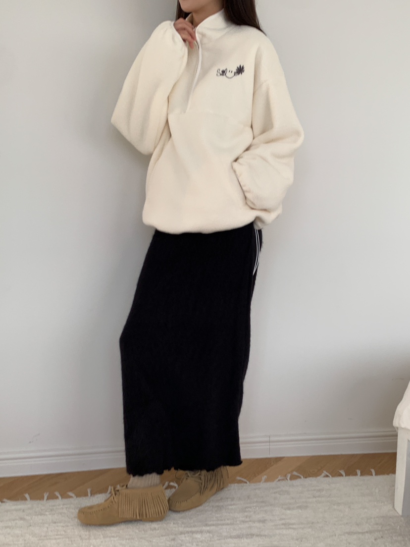 YES東大門㊣直郵女士新品25秋冬推薦休閑時尚真品職業衛衣拉鏈YES衛衣