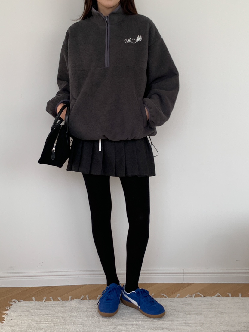 YES韓國代購㊣女士新款時尚25秋冬熱賣休閑推薦裙褲百褶褶裙YES裙褲