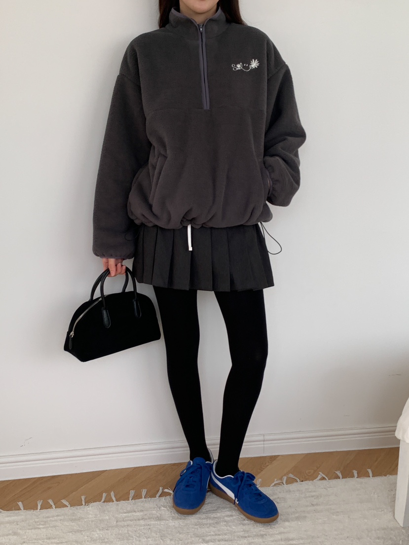 YES韓國代購㊣女士新款時尚25秋冬熱賣休閑推薦裙褲百褶褶裙YES裙褲