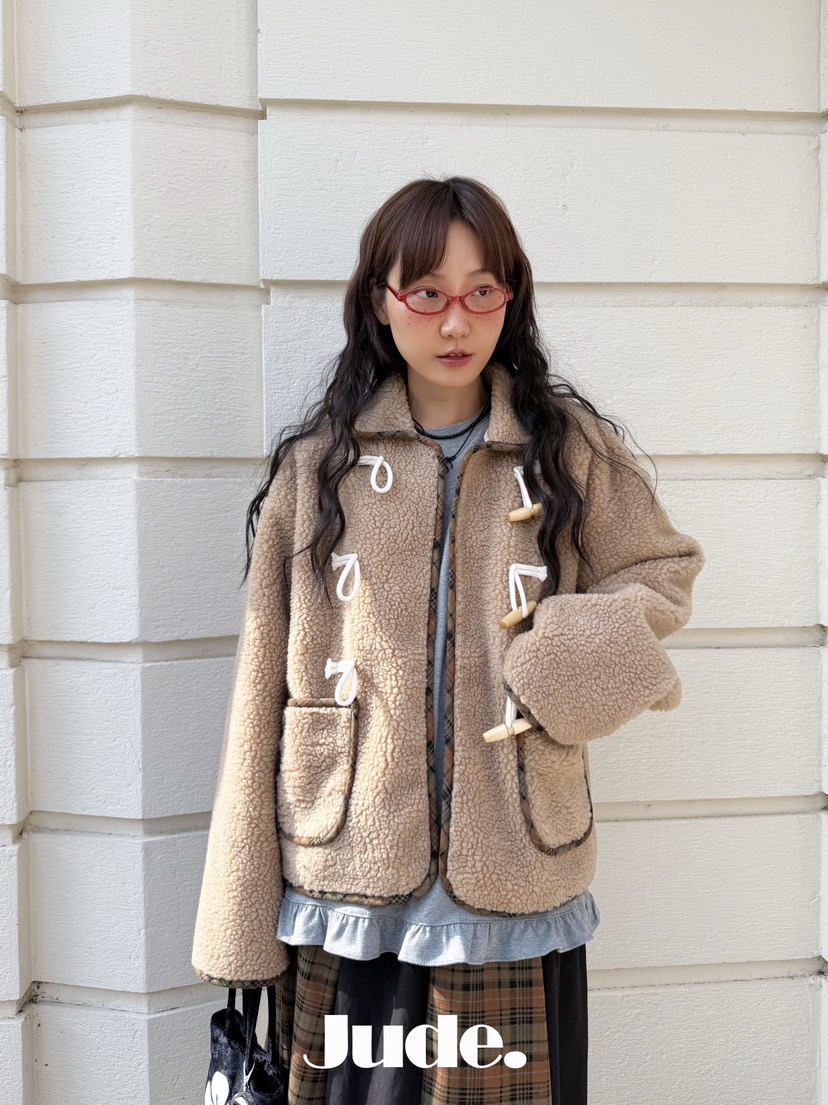 HEYJUDE東大門㊣代購女士新品25秋冬真品推薦時尚職業短款大衣HEYJUDE短款大衣