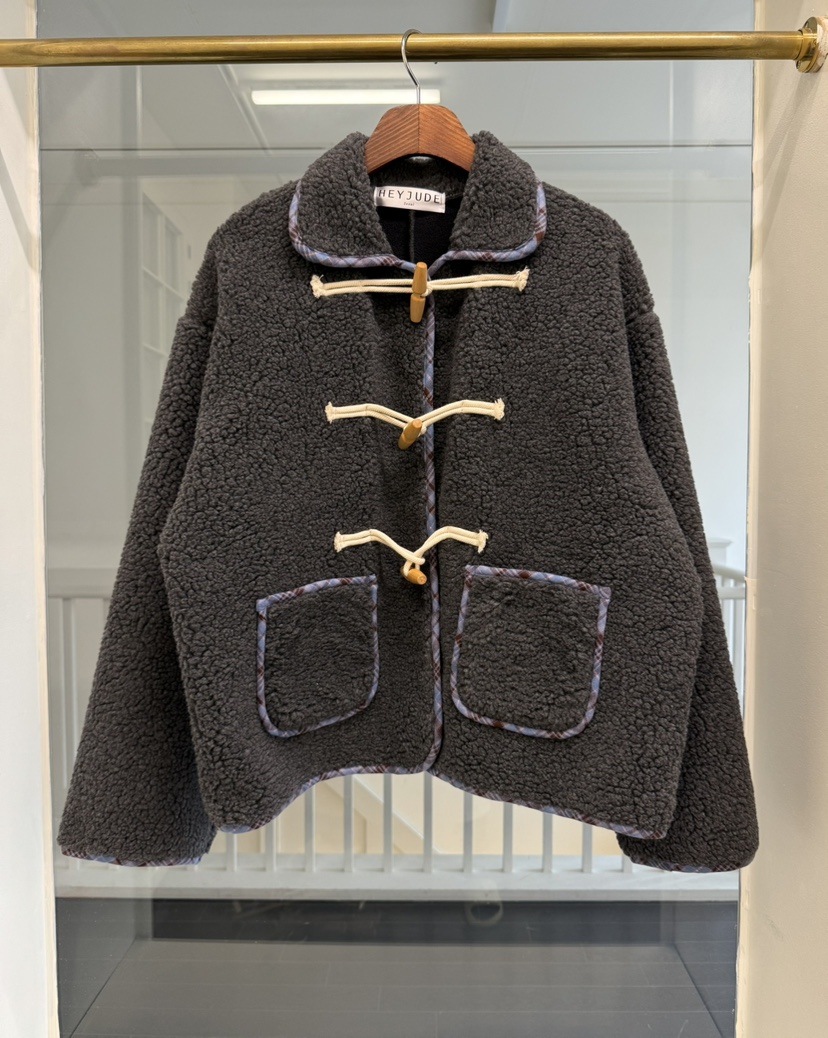 HEYJUDE東大門㊣代購女士新品25秋冬真品推薦時尚職業短款大衣HEYJUDE短款大衣圖色1