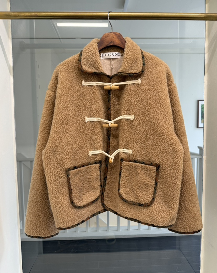 HEYJUDE東大門㊣代購女士新品25秋冬真品推薦時尚職業短款大衣HEYJUDE短款大衣圖色2