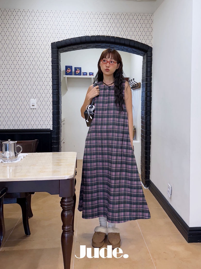 HEYJUDE東大門㊣代購女士新品時尚人氣熱賣推薦休閑25秋冬連衣裙HEYJUDE連衣裙