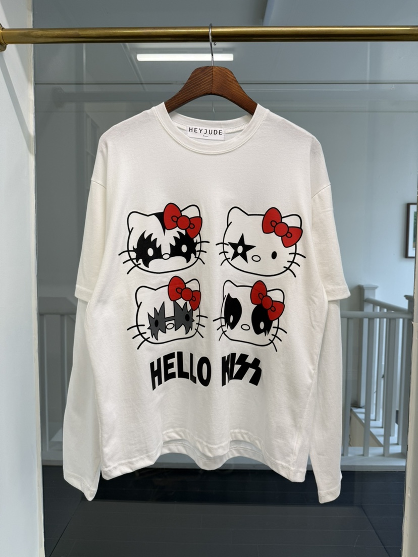 HEYJUDE韓國代購㊣女裝新品推薦25秋冬職業人氣時尚長袖T恤HEYJUDE長袖T恤圖色2