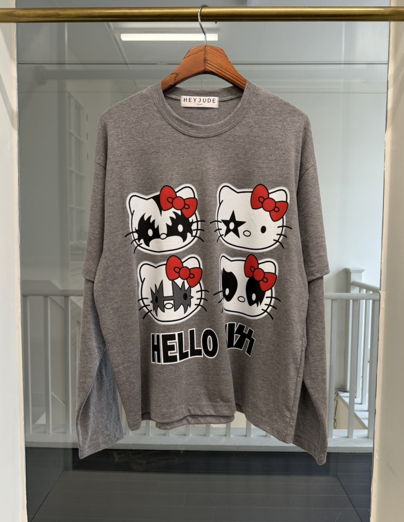 HEYJUDE韓國代購㊣女裝新品推薦25秋冬職業人氣時尚長袖T恤HEYJUDE長袖T恤圖色3