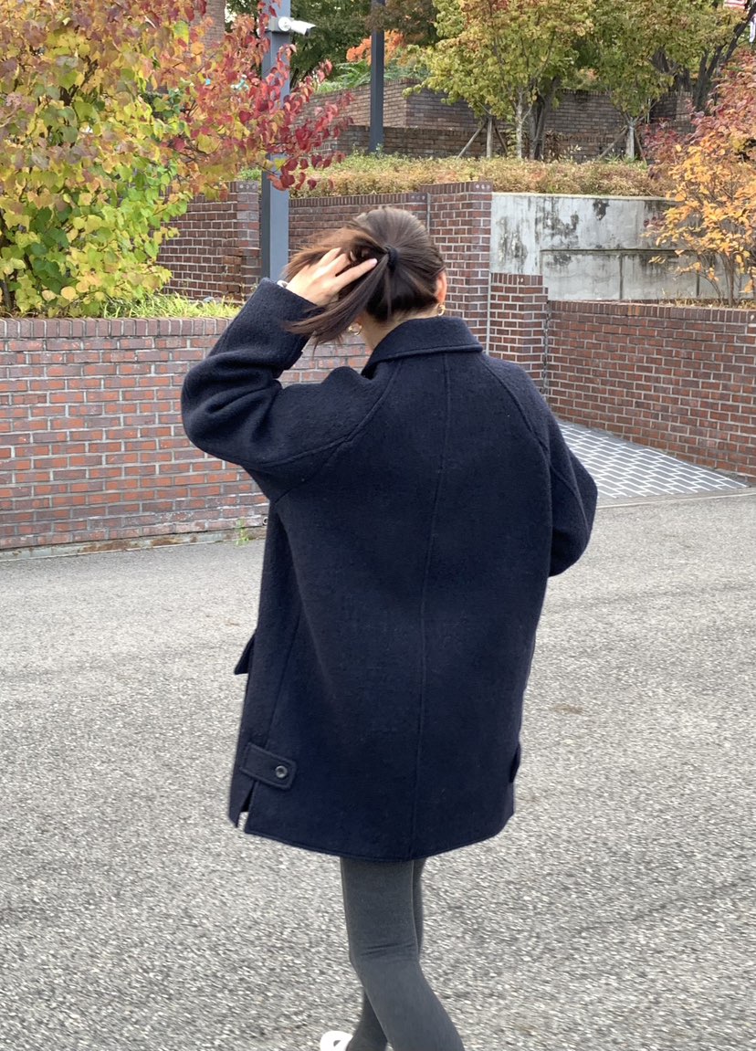 COURGETTE東大門㊣實拍女裝新品時尚真品推薦中長款大衣羊毛COURGETTE中長款大衣