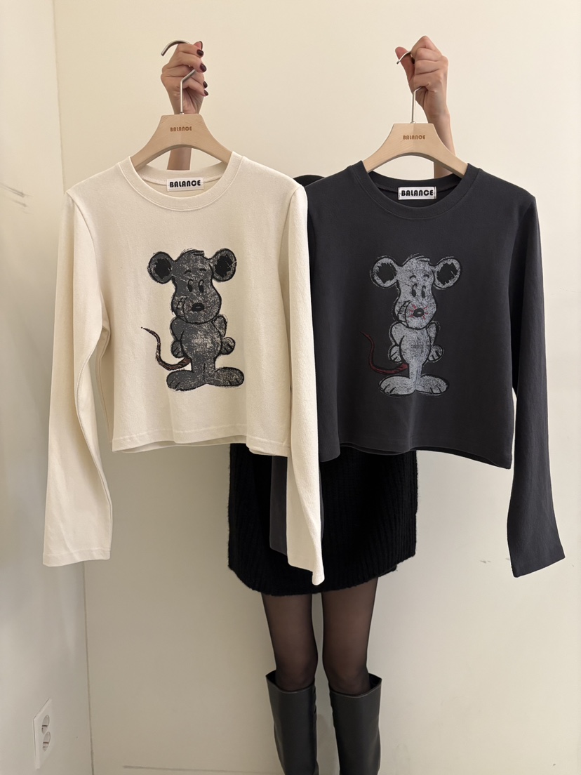 BALANCE韓國直郵㊣女裝新款熱賣推薦職業時尚人氣休閑長袖T恤BALANCE長袖T恤