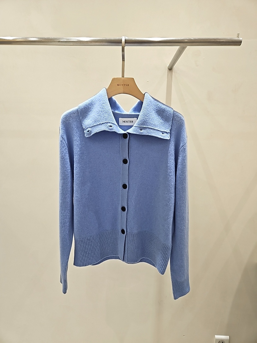 MONTER東大門㊣代購女士新品推薦熱賣職業時尚針織衫羊毛開衫MONTER針織衫圖色3