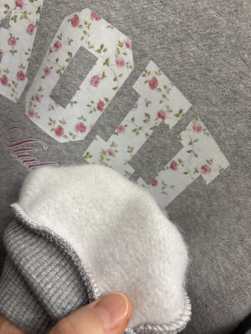 BALANCE韓國直郵㊣女裝新款25秋冬時尚熱賣推薦衛衣加絨花朵BALANCE衛衣