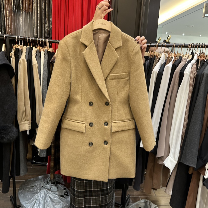 HERISH-HAUTE東大門㊣直郵女士新款人氣熱賣推薦中長款大衣HERISH-HAUTE中長款大衣圖色3