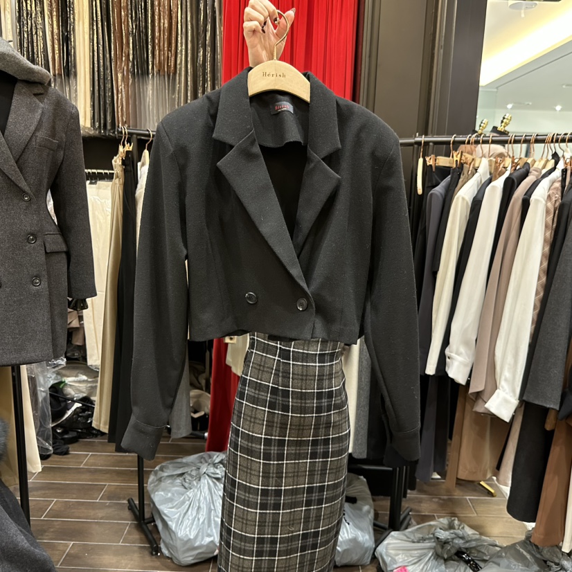 HERISH-HAUTE東大門㊣直郵女裝新款時尚真品熱賣休閑職業夾克HERISH-HAUTE夾克圖色2