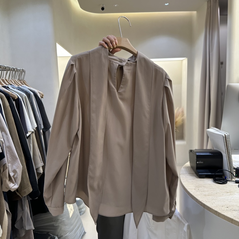 MATIERE東大門㊣代購女裝新品人氣真品休閑25秋冬襯衫蕾絲衫MATIERE襯衫/蕾絲衫