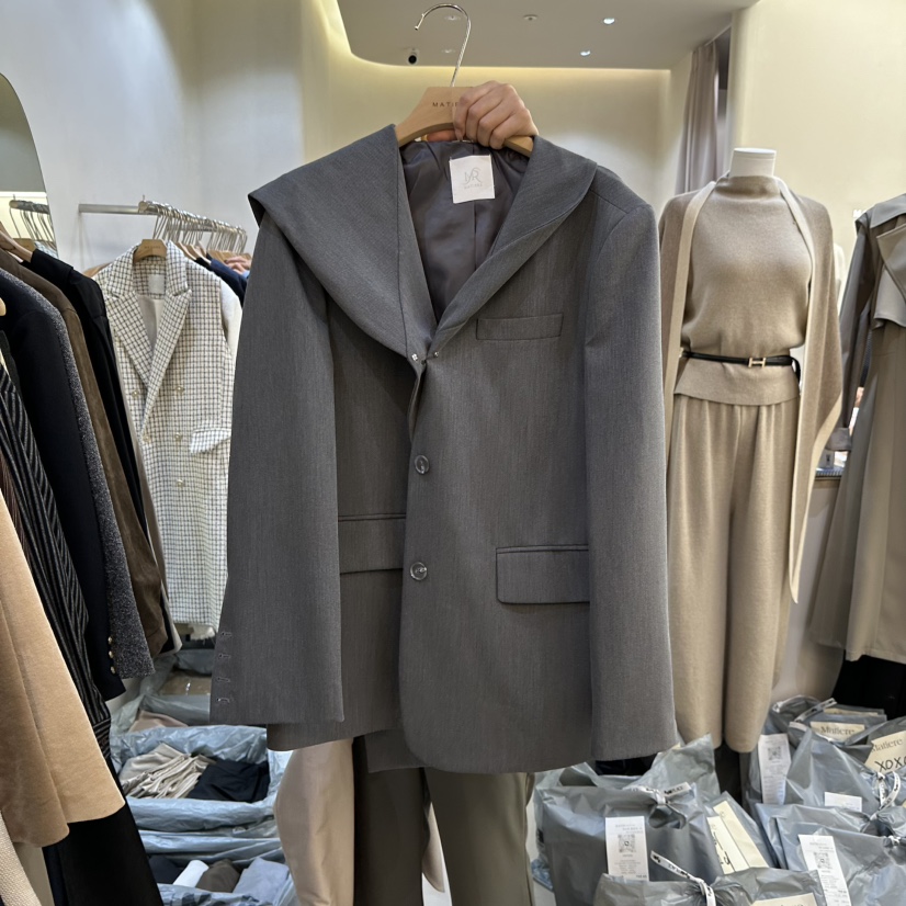 MATIERE東大門㊣實拍女裝新品真品職業25秋冬推薦熱賣休閑夾克MATIERE夾克圖色2