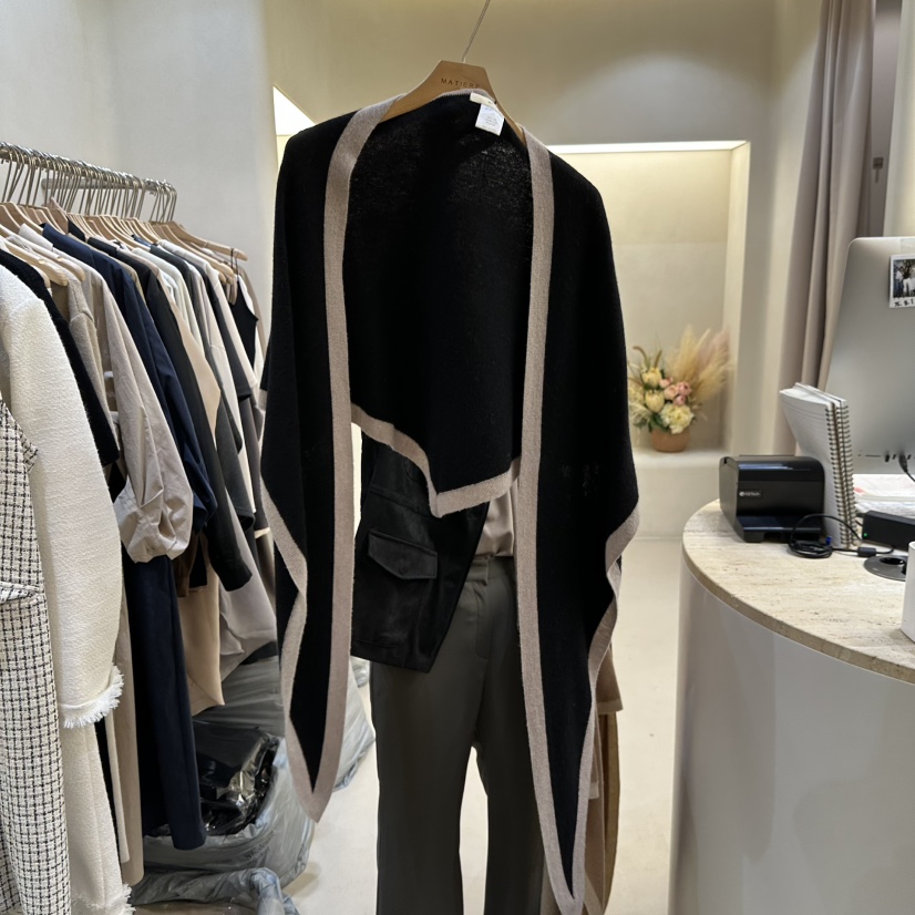 MATIERE韓國代購㊣女士新品熱賣休閑真品推薦職業時尚圍巾披肩MATIERE圍巾/披肩圖色2