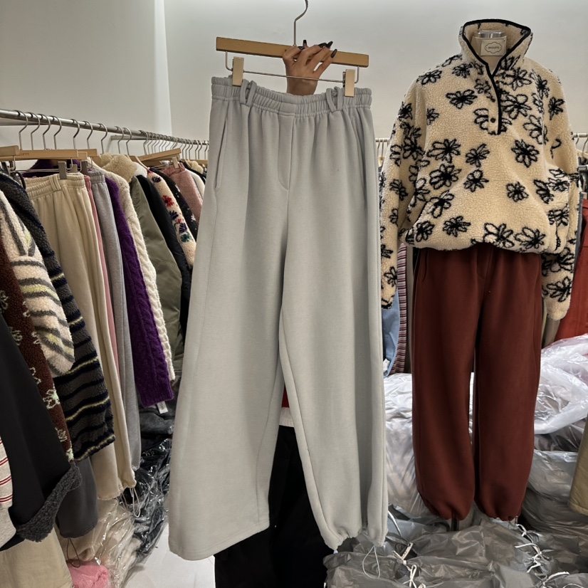 BAGUETTE-P東大門㊣代購女裝新款職業25秋冬時尚休閑褲加絨BAGUETTE-P休閑褲圖色1