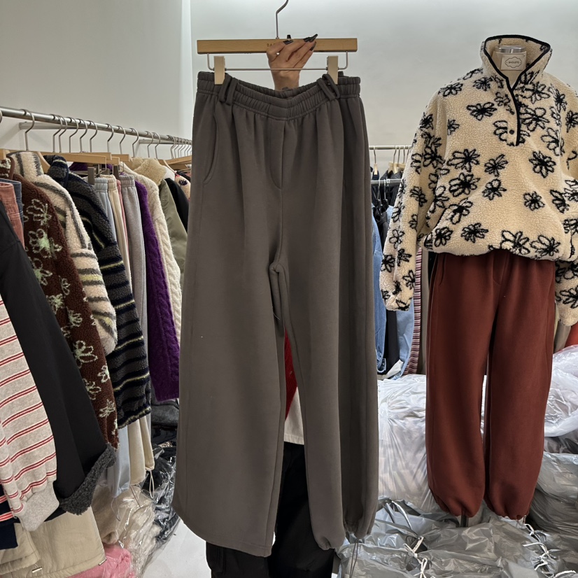 BAGUETTE-P東大門㊣代購女裝新款職業25秋冬時尚休閑褲加絨BAGUETTE-P休閑褲圖色2