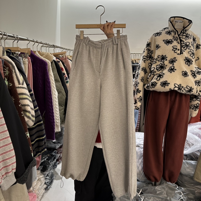 BAGUETTE-P東大門㊣代購女裝新款職業25秋冬時尚休閑褲加絨BAGUETTE-P休閑褲圖色5