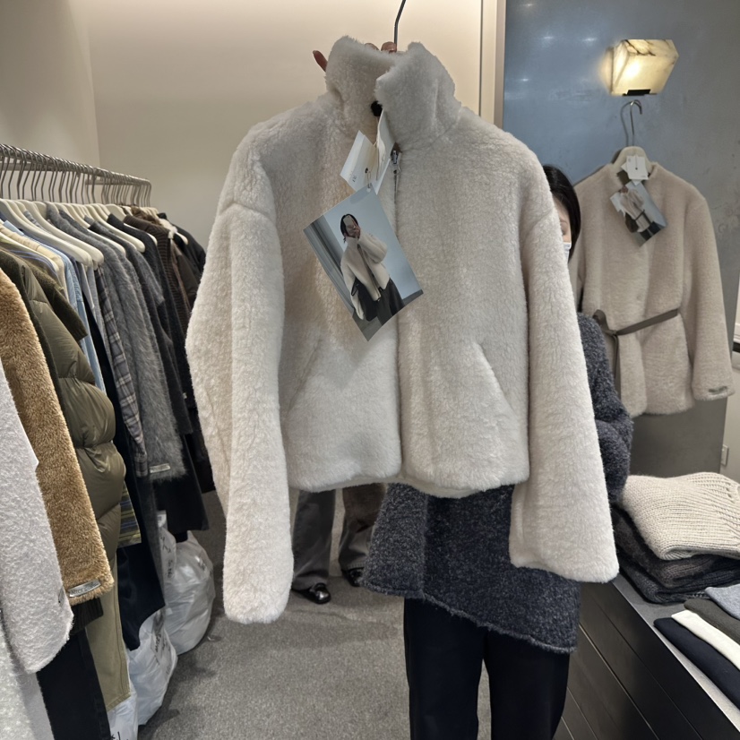 ALTER東大門㊣代購女士新品職業推薦人氣25秋冬時尚短款大衣Alter短款大衣圖色1