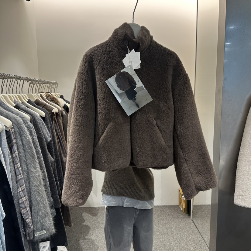 ALTER東大門㊣代購女士新品職業推薦人氣25秋冬時尚短款大衣Alter短款大衣圖色2