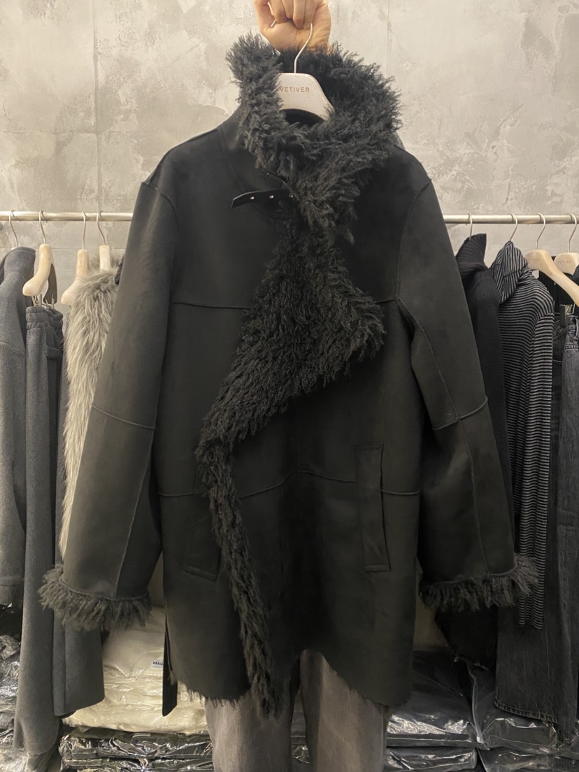 THE VETIVER-A韓國代購㊣女士新品熱賣25秋冬時尚中長款大衣VETIVER中長款大衣圖色1