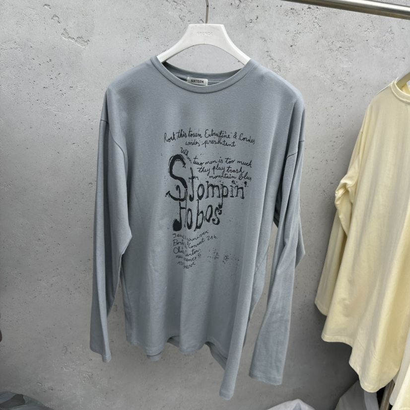 SIXTEEN東大門㊣直郵女裝新款休閑真品25秋冬熱賣時尚長袖T恤SIXTEEN長袖T恤圖色3