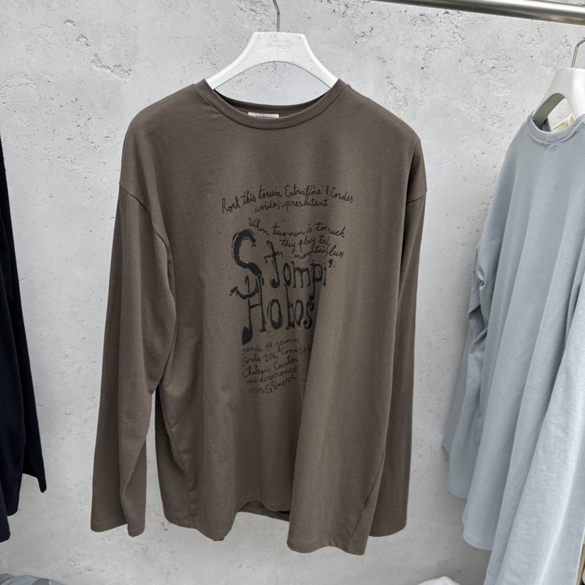 SIXTEEN東大門㊣直郵女裝新款休閑真品25秋冬熱賣時尚長袖T恤SIXTEEN長袖T恤圖色4