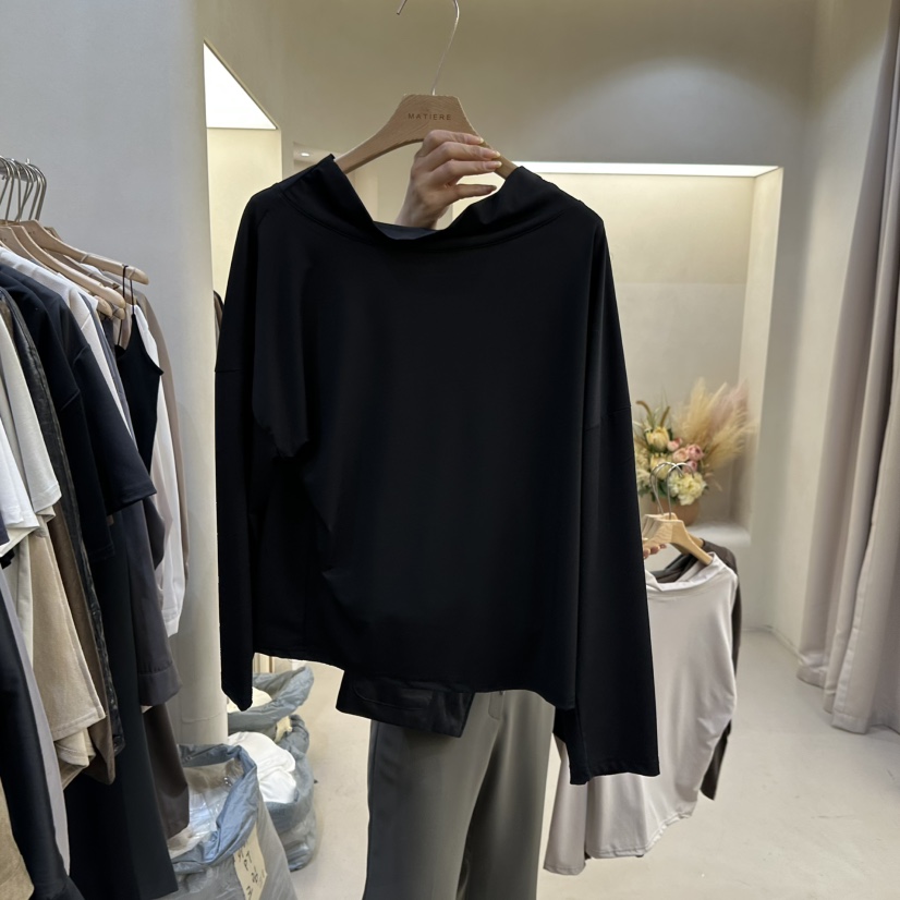 MATIERE東大門㊣實拍女裝新品職業推薦休閑真品熱賣長袖T恤MATIERE長袖T恤圖色2