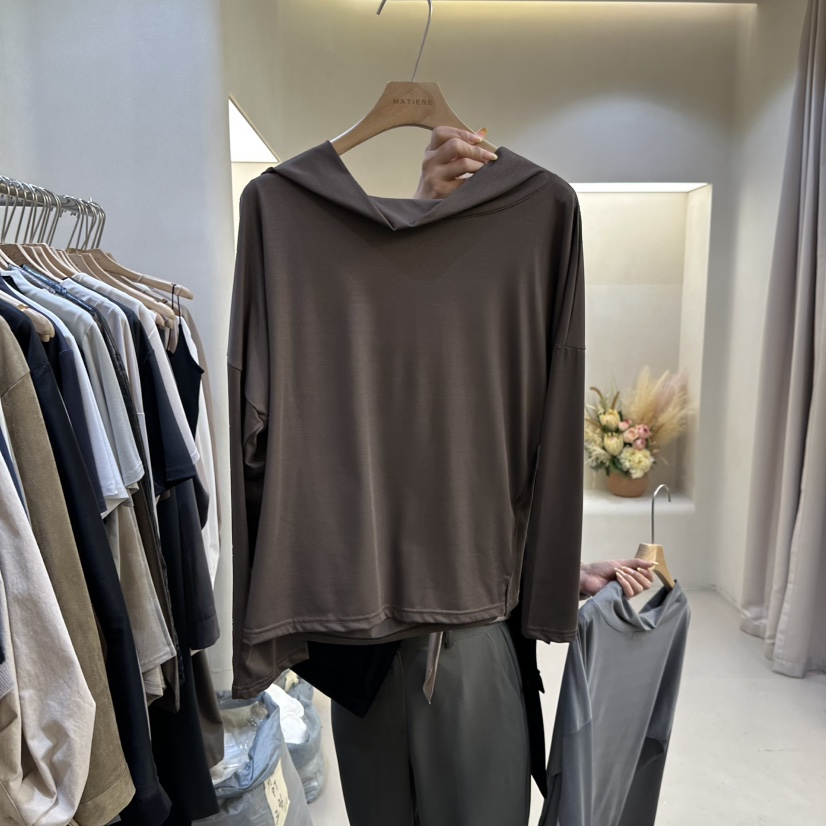 MATIERE東大門㊣實拍女裝新品職業推薦休閑真品熱賣長袖T恤MATIERE長袖T恤圖色3
