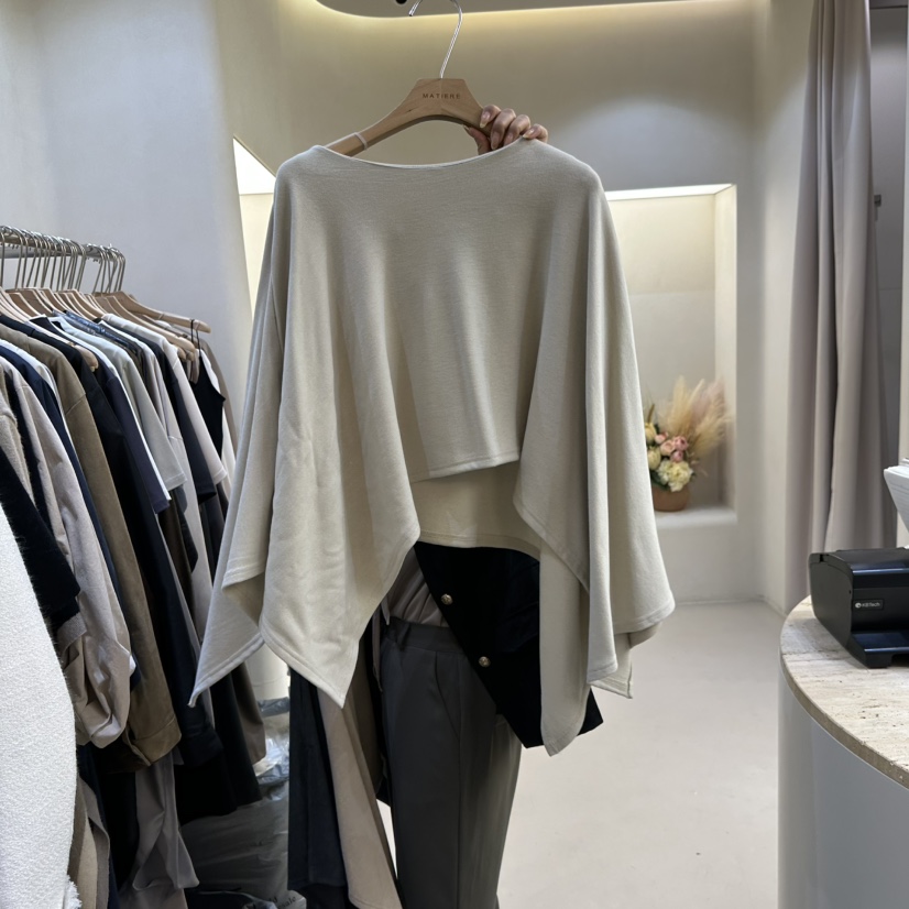 MATIERE韓國代購㊣女士新款休閑人氣職業時尚25秋冬長袖T恤MATIERE長袖T恤圖色1