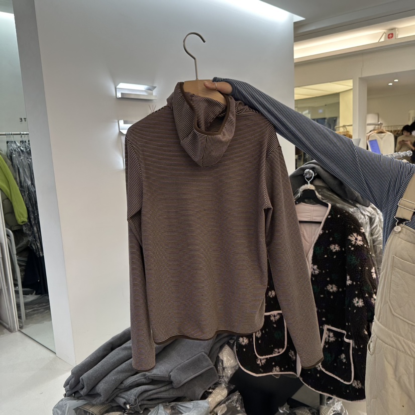 BAGUETTE-P東大門㊣代購女士新款推薦職業真品25秋冬長袖T恤BAGUETTE-P長袖T恤