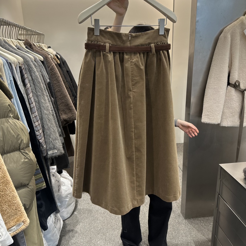 ALTER東大門㊣代購女裝新品真品熱賣人氣25秋冬時尚長裙含腰帶Alter長裙