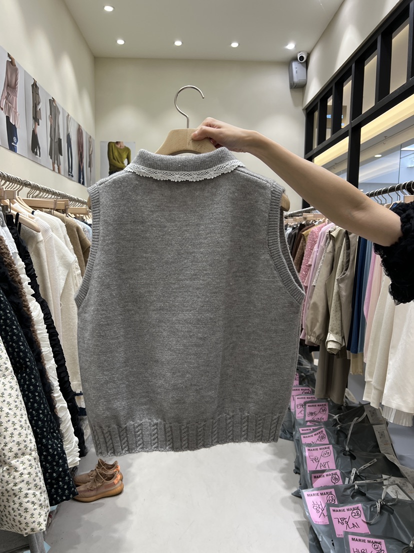 MARIE MARIE韓國代購㊣女裝新品人氣真品25秋冬吊帶背心蕾絲MARIE MARIE吊帶/背心
