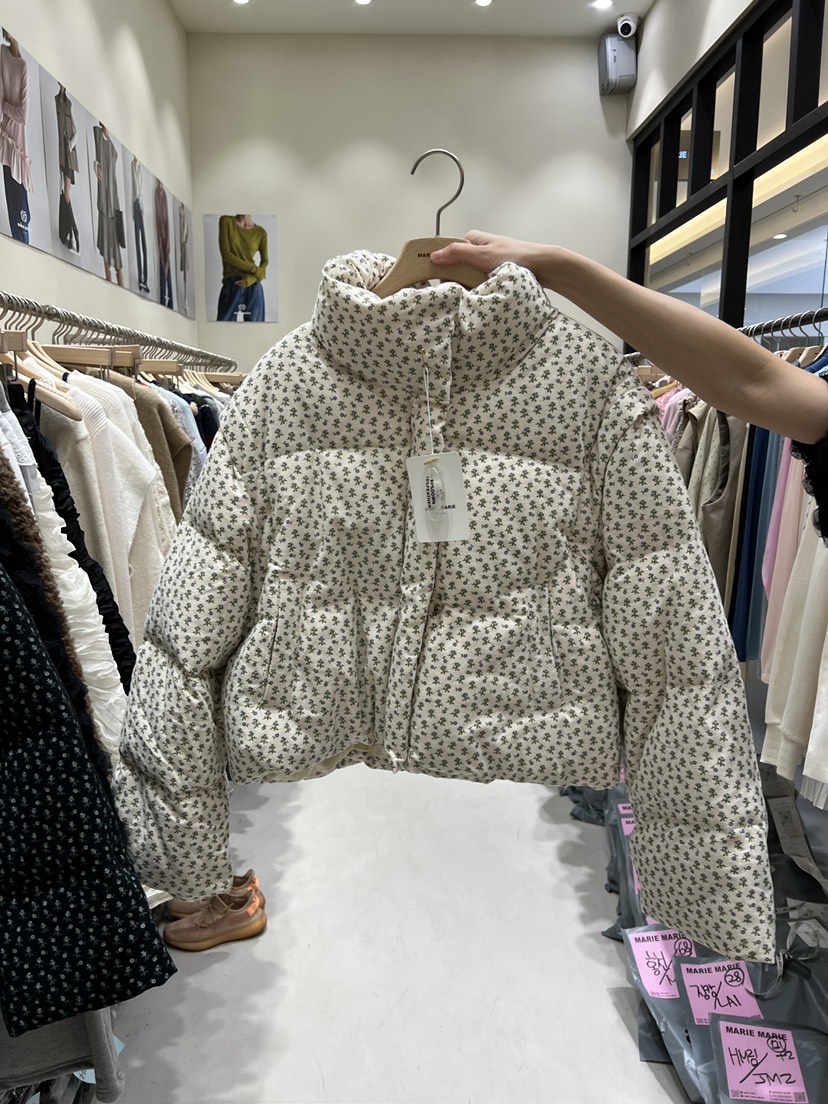 MARIE MARIE韓國代購㊣女裝新款25秋冬短款羽絨服可拆卸鴨絨MARIE MARIE短款羽絨服圖色1