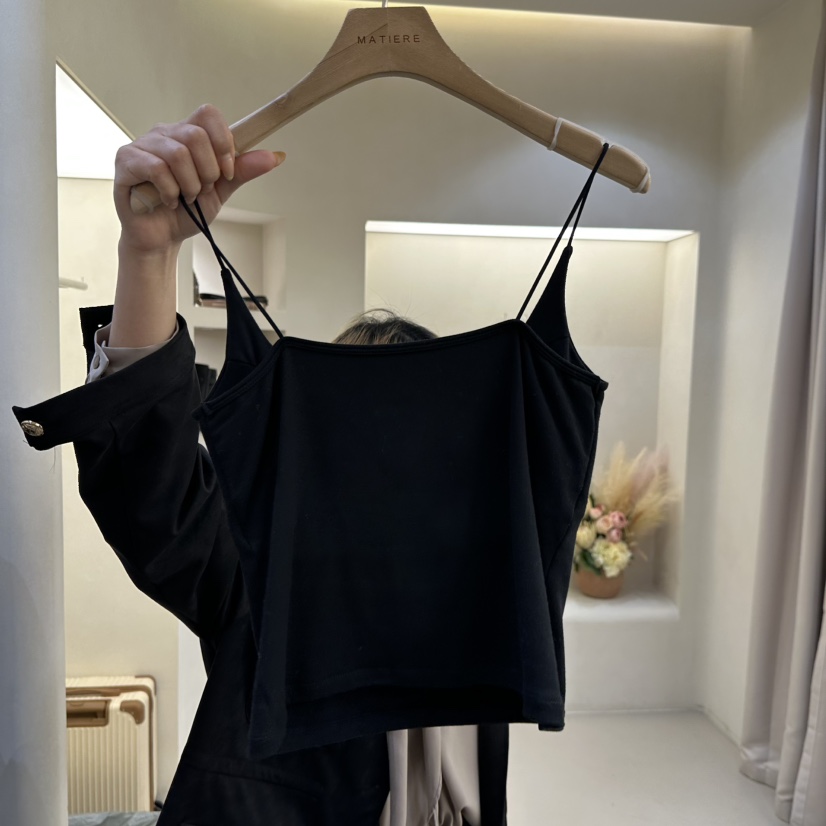 MATIERE東大門㊣直郵女士新款25秋冬人氣推薦職業吊帶背心保暖MATIERE吊帶/背心