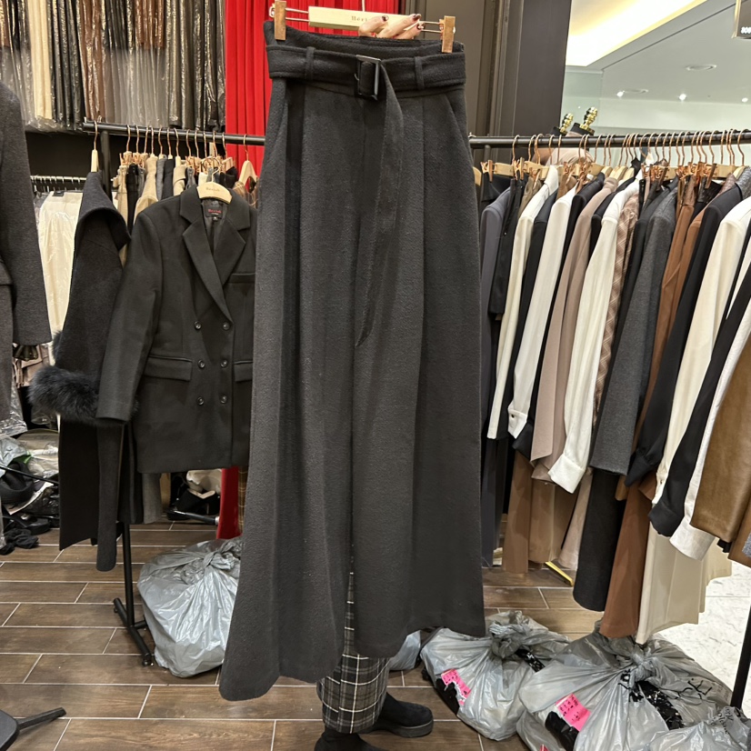 HERISH-HAUTE東大門㊣直郵女裝新品熱賣25秋冬時尚休閑褲腰帶HERISH-HAUTE休閑褲圖色3