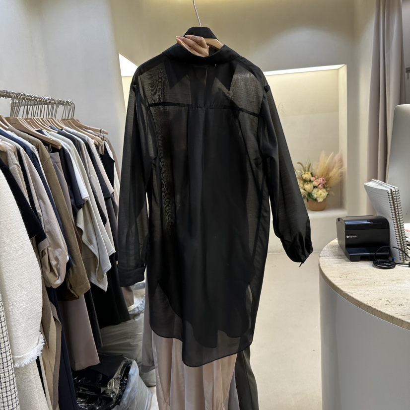 MATIERE東大門㊣直郵女士新品人氣時尚真品襯衫蕾絲衫含腰帶MATIERE襯衫/蕾絲衫