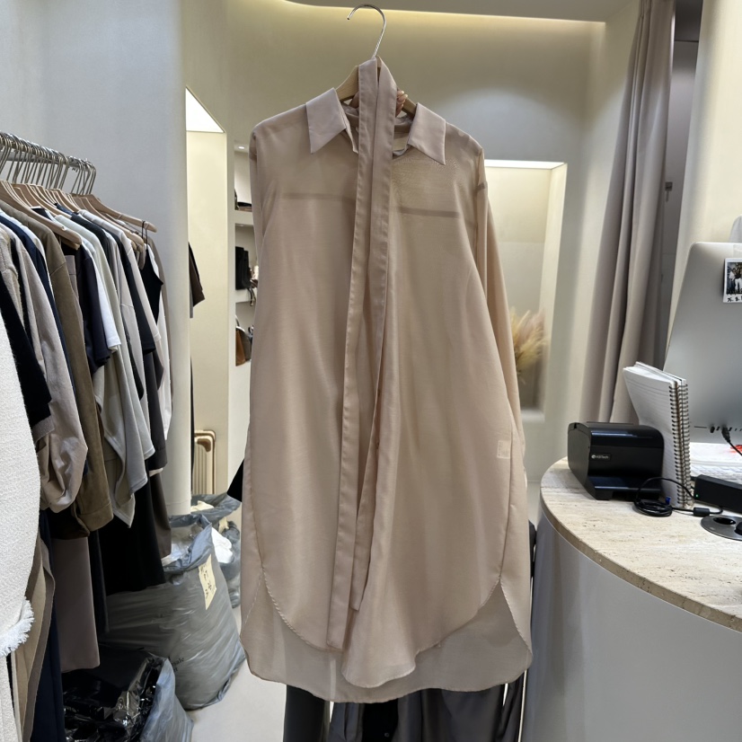 MATIERE東大門㊣直郵女士新品人氣時尚真品襯衫蕾絲衫含腰帶MATIERE襯衫/蕾絲衫圖色1