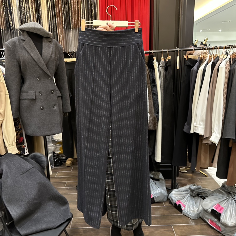 HERISH-HAUTE東大門㊣代購女裝新品人氣休閑職業休閑褲條紋HERISH-HAUTE休閑褲圖色2