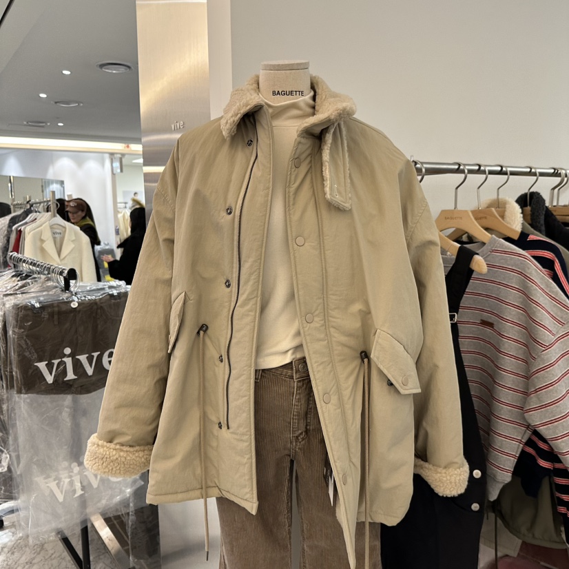 BAGUETTE-P韓國代購㊣女士新款人氣休閑熱賣時尚職業25秋冬夾克BAGUETTE-P夾克圖色1