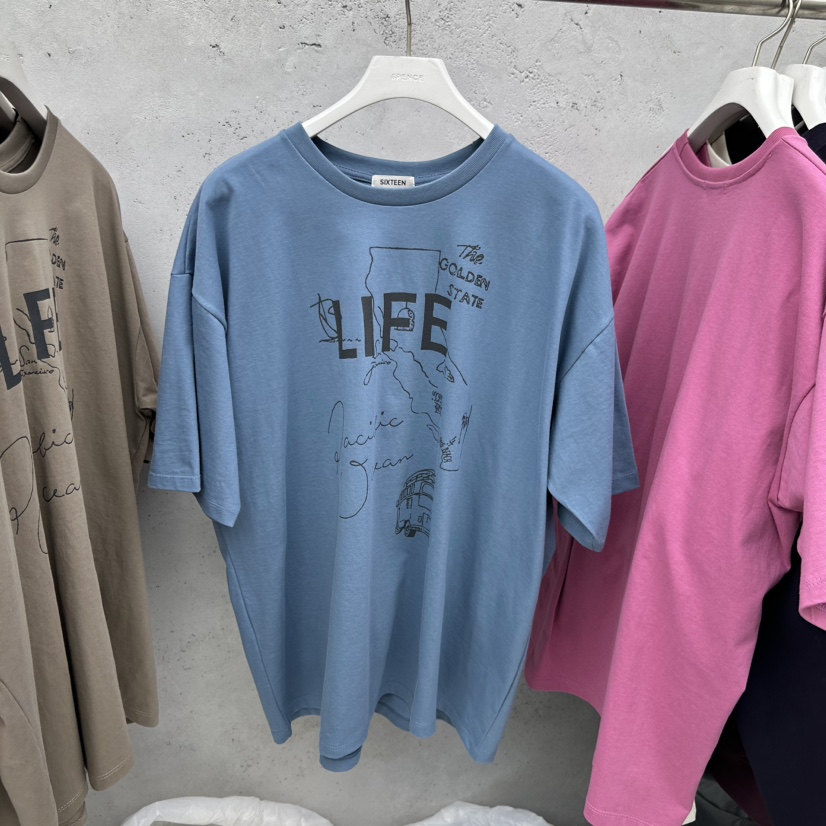 SIXTEEN韓國代購㊣女士新品推薦人氣時尚25秋冬休閑職業T恤SIXTEENT恤圖色3