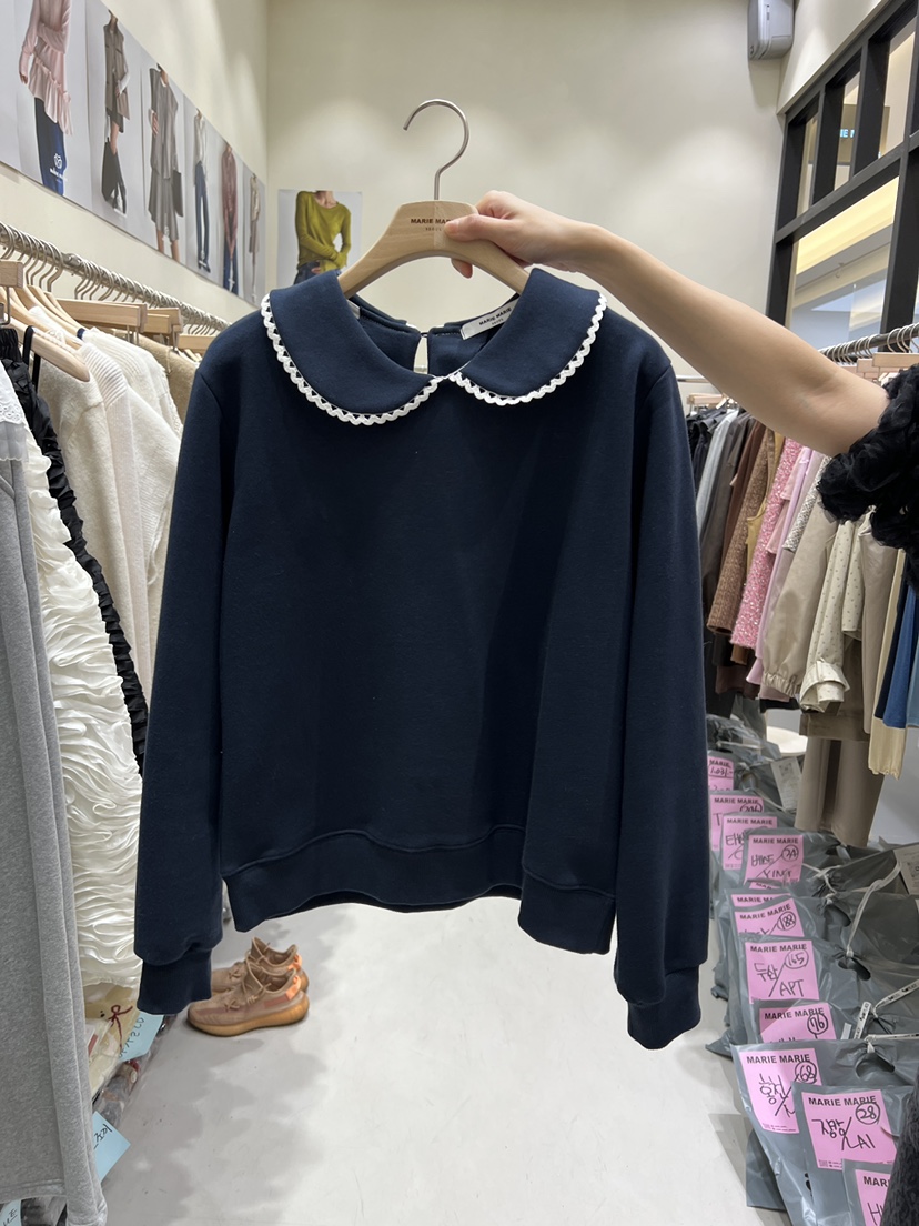 MARIE MARIE韓國直郵㊣女裝新品休閑熱賣真品職業推薦衛衣MARIE MARIE衛衣圖色3