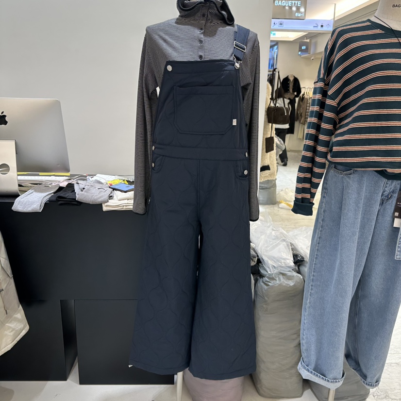 BAGUETTE-P韓國直郵㊣女裝新款人氣推薦真品熱賣背帶褲填充BAGUETTE-P背帶褲圖色3深藍色