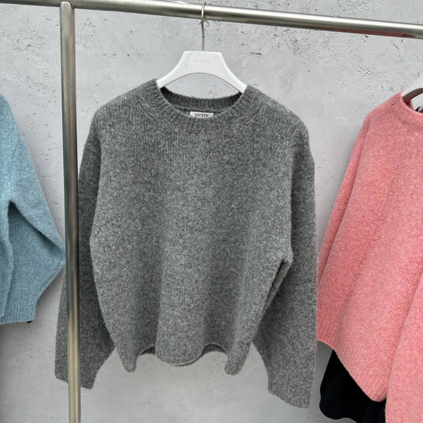 SIXTEEN韓國直郵㊣女裝新款推薦職業熱賣人氣真品休閑針織衫SIXTEEN針織衫圖色2