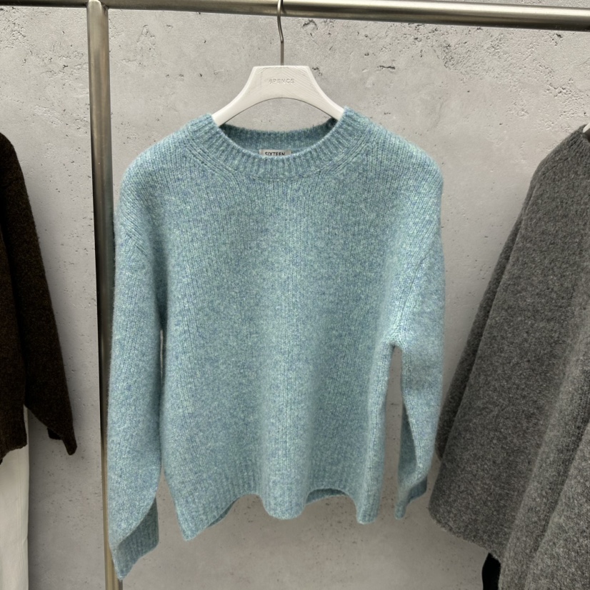 SIXTEEN韓國直郵㊣女裝新款推薦職業熱賣人氣真品休閑針織衫SIXTEEN針織衫圖色3