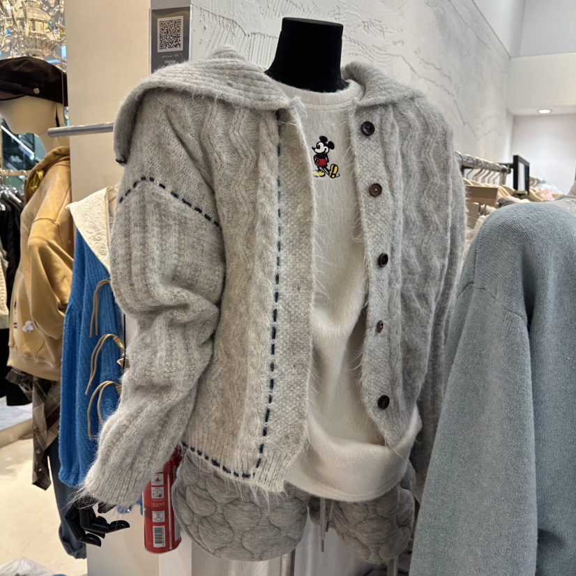 DE LINE東大門㊣直郵女士新品25秋冬人氣熱賣休閑推薦針織衫DE LINE針織衫圖色3