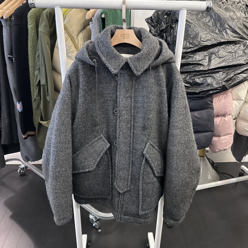 EGG東大門㊣代購女士新款推薦真品人氣休閑時尚短款大衣鵝絨EGG-訂貨周期長短款大衣圖色1