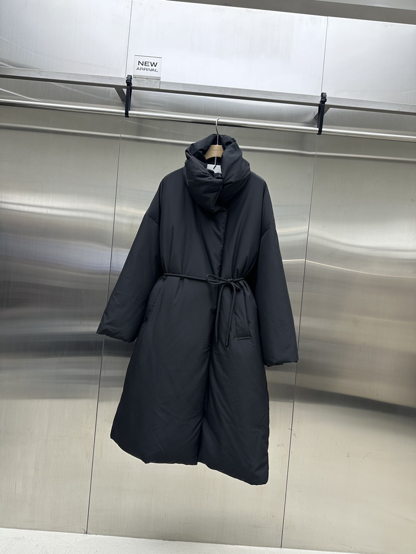 MYDRESS東大門㊣代購女士新款25秋冬時尚長款羽絨服含腰繩填充MYDRESS長款羽絨服圖色2