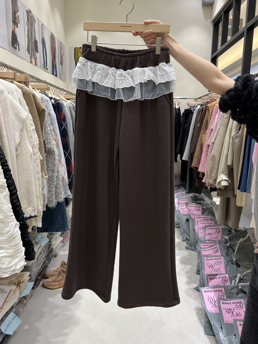 MARIE MARIE韓國直郵㊣女裝新品真品熱賣裙褲荷葉邊單排扣MARIE MARIE裙褲圖色2