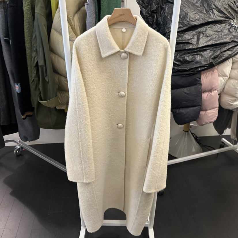 EGG東大門㊣直郵女裝新品休閑熱賣時尚推薦人氣真品中長款大衣EGG-訂貨周期長中長款大衣圖色1