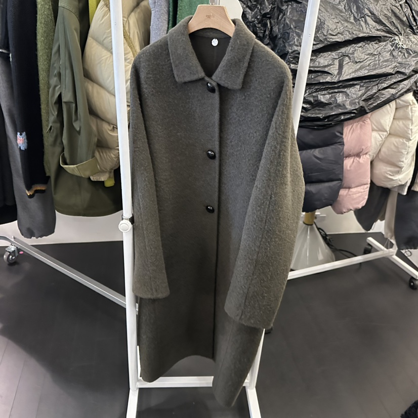 EGG東大門㊣直郵女裝新品休閑熱賣時尚推薦人氣真品中長款大衣EGG-訂貨周期長中長款大衣圖色3